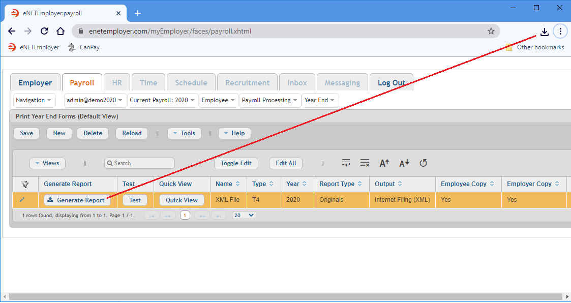 Fig. 06: the XML file is created.