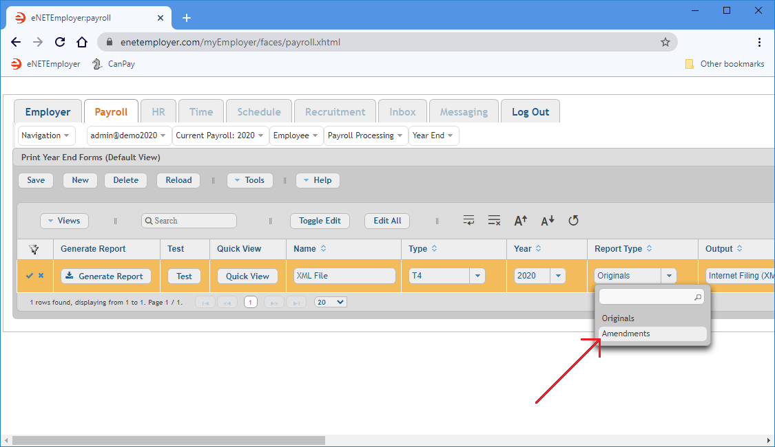 Fig. 02: The CRA's Internet file transfer web page.