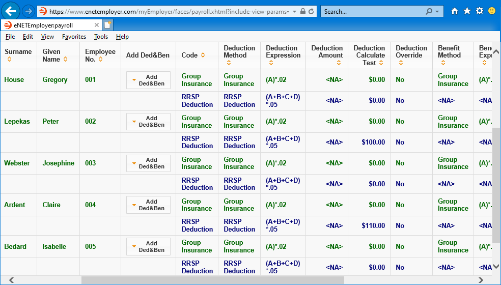 Fig. 04: Function-based Deductions and Benefits are calculated based on the expression in their associated functions.