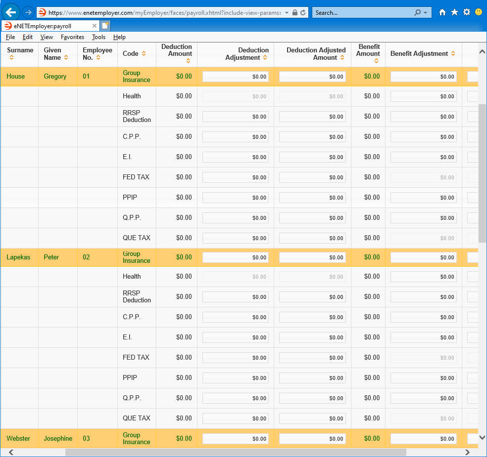 Fig. 01: We must enter the current YTD values into any earning rows for which the employee has earned income.