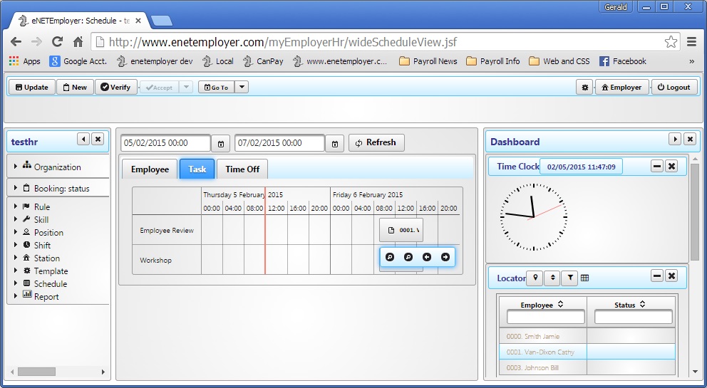 Employee Scheduling Module